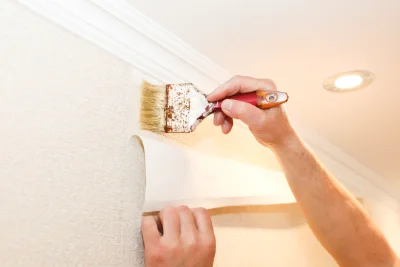 Pose de papier peint à Amplier — revêtements muraux et toiles de verre